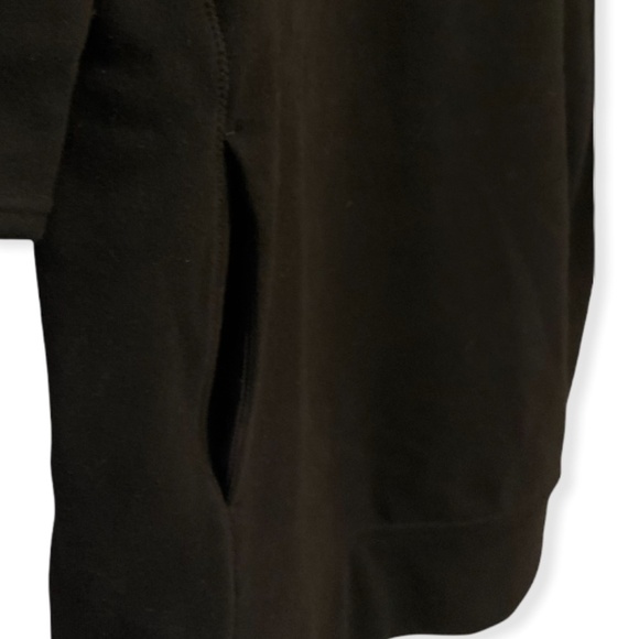 ATHLETA Cozy Karma Back Zipper Black Sweatshirt Dress - Small S - Picture 4 of 5